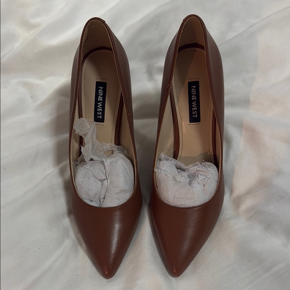 Nine West Brown Heels Classic Pumps